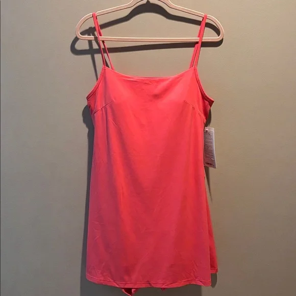 LULULEMON ALIGN CAMI STRAP DRESS IN GLAZE PINK SZ 12 NWT - Picture 3 of 9